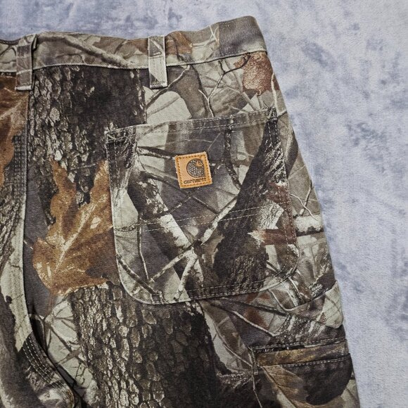 Vintage Carhartt Realtree Camouflage B191 CMO Carpenter Shorts Men's Size 36 - Picture 4 of 10